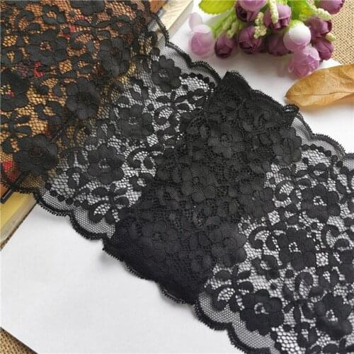 E2246 16cm nylon festoneado elastic lace suitable for clothing DIY sewing accessories applique elastic lace fabric