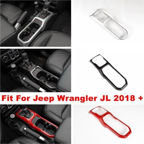Center Console Gear Shift Box Panel Decoration Cover Trim Fit For Jeep Wrangler JL 2018 2019 2020 Accessories Interior Refit Kit