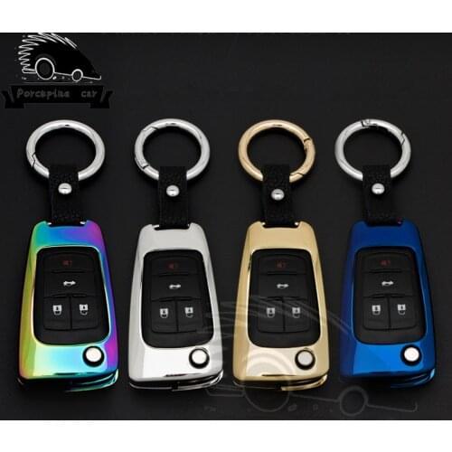 Control Button Zinc Alloy Key Chain Case Cover For Chevrolet Cruze Camaro Equinox Malibu Sonic Spark Volt Para Opel Corsa Antara