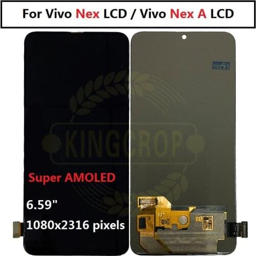 AMOLED Display For Vivo Nex Front LCD Display+Touch Screen Digitizer Assembly Replacement for Vivo NEX LCD NEX A