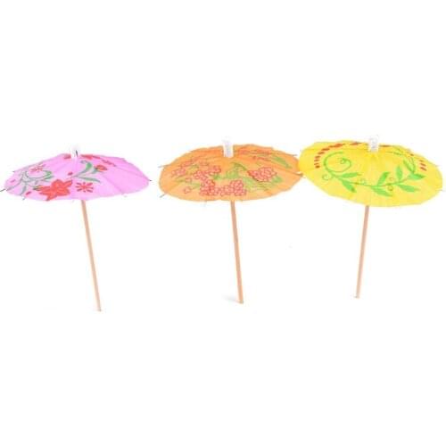 144PCS Cocktail Umbrella Colored Paper Drink Umbrella Cocktail Party Decoration Bar, Dessert, Outdoor Activities