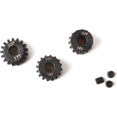 32P Pinion Gear Set 15T 16T 17T Fit Traxxas 1/10 Slash Stampede 4x4 Spur Gear