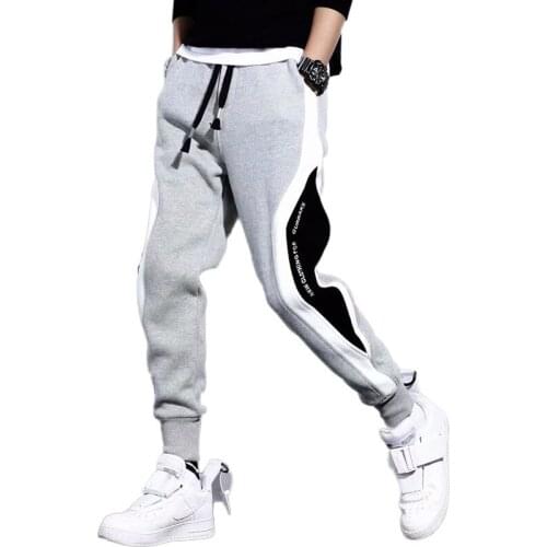 2021 New Mens Pants Casual Joggers Sweatpants Hip Hop splice Harem Pants Male Trousers Fashion Harajuku Streetwear Men Pants