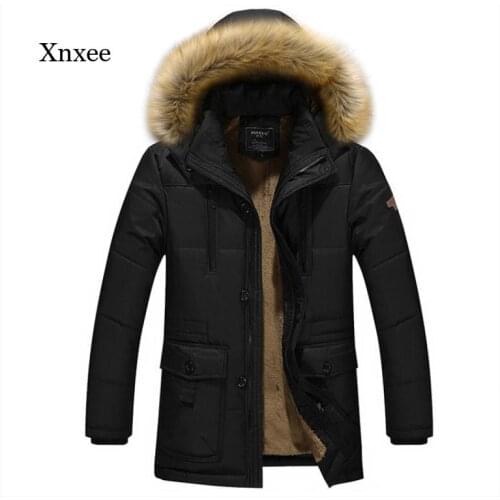 2021 New Winter Jacket Mens Casual Fur Collar Thick Windproof Loose Velvet Warm Jacket Mens Clothing Warm Jacket