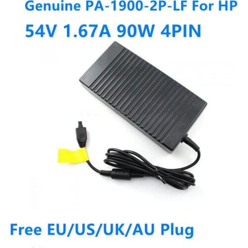 Genuine PA-1900-2P-LF 54V 1.67A 90W 4PIN AC Adapter For HP 5066-2164 HPE 2530 8G POE SWITCH J9774A J9982A 2930F 8G 2SFP Charger