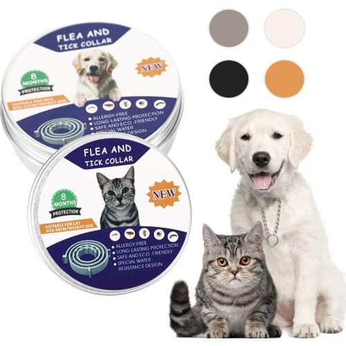 Pet Insect Repellent Collar For Cats and Dogs Mosquito Repellent Collar Adjustable 39/63cm Insect Repellent and Flea Collar Pet