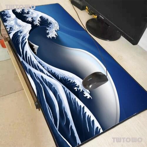 Great Kanagawa Extra Large Gaming Mouse Pad Computer Mousepad Gamer Anti-slip Rubber Anime Mouse Pad Desk Mat
