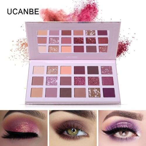 18 Colors Shimmer Matte Eye Shadow Eyes Makeup Palette Lasting Waterproof Glitter Eyeshadow Highly-pigmented Beauty Cosmetics