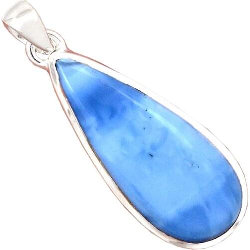 Genuine OWYHEE OPAL Pendant 925 Sterling Silver, 41.5 mm, AP6778