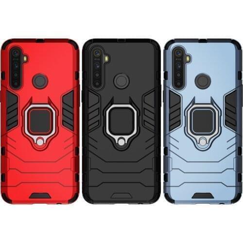 For Realme 5 Case RMX1911 Magnetic Car Shockproof Ring Armor Cover For OPPO Realme 5 Pro RMX1971 Realme5 5pro Coque Skin Fundas
