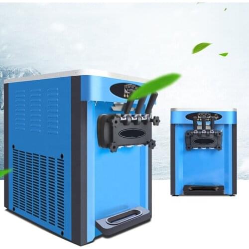 1800W220V The best selling with 2 wheels 3 nozzles soft ice cream power soft serve machine for sale