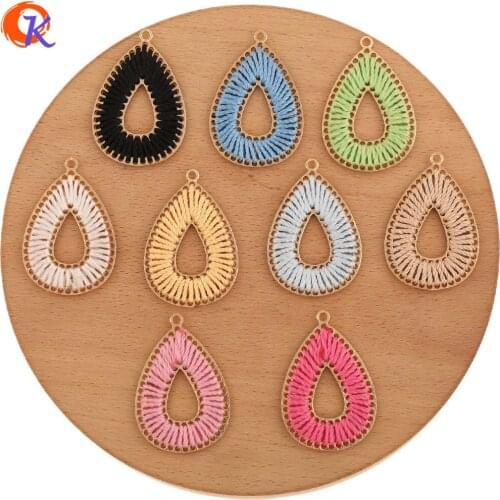 Cordial Design 30Pcs 28*42MM Jewelry Accessories/Hand Made/DIY Pendant/Jewelry Making/Drop Shape/Wire Charms/Earring Findings