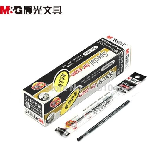 LifeMaster M&G Blue Gel Pen Refill 5pcs/lot Needle Tip 0.5mm Perfect Exam Writing Supplies Student Stationery MG6150