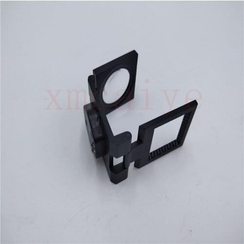 2 pcs Foldable Scale Magnifier LED Illumination Light Printing 10x Magnification Lupa Optical Lenses Magnifying Glass