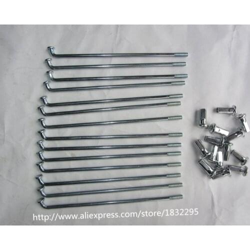 Electric bicycle/Bicycle Spoke Silver 10G Diameter 3mm Length 70-305 mm spokes #45 Steel + nipples 100pcs/lot