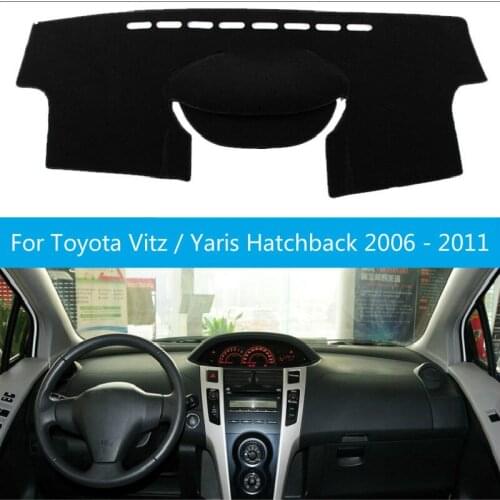 Car Inner Auto Dashboard Cover Dashmat Pad Carpet Sun Shade Dash Board Cover Fit For Toyota Vitz / Yaris Hatchback 2006 - 2011