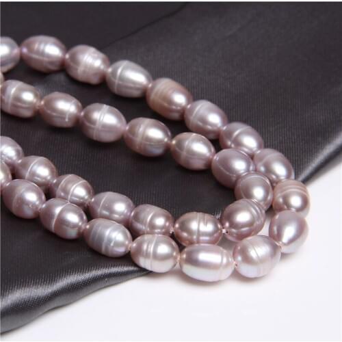High Quality Natural purple freshwater pearls beads loose potato oval pearl beads 7-8mm For Jewelry Making DIY Bracelet Necklace