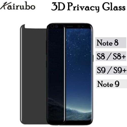 High quality "Anti Spy" Glare Peep Tempered Glass Protection Film for Samsung Galaxy Note 9 S9 S8 Plus Privacy Screen Protector