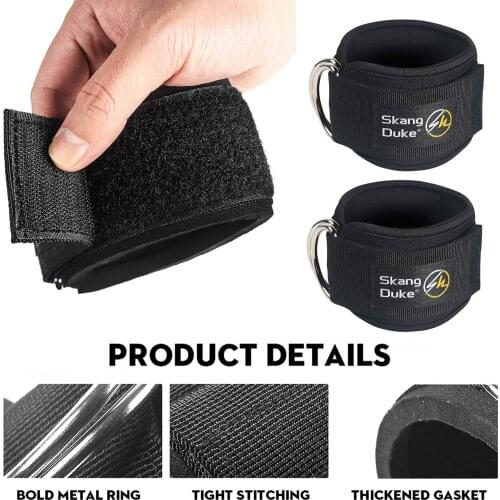 2PCS Taekwondo Leg Strength Training Fitness Ring Ankle Buckle Ankle Strap Elastic Band Resistance Band Foot Buckle Pull Rope