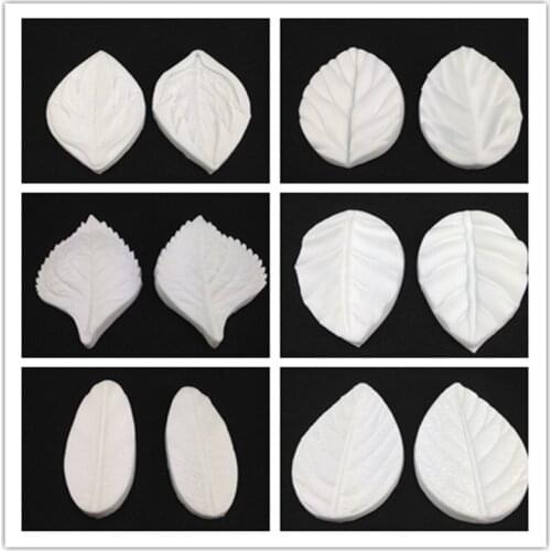 3D flower petals silicone mold cooking wedding decoration baking sugar mold leaf DIY chocolate tool WMJ338