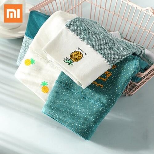 4pcs Xiaomi Mijia Women Panties Lady Cotton Slimming Underwear Girls Breathable Seamless High Waist Briefs Sexy Female Lingerie