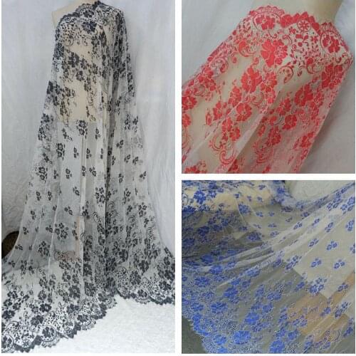 7 colorful eyelash lace trim 18cm wide handmade diy clothing skirt decoration sewing lace fabric accessories