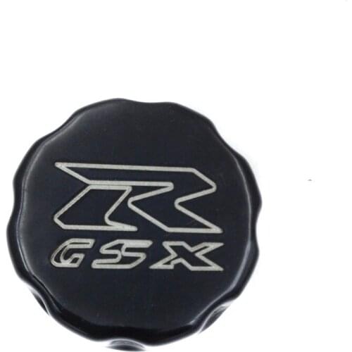 Aftermarket free shipping motorcycle parts Billet Oil Filler Brake Reservoir Cap for Suzuki GSXR 600 750 1000 1100 Black