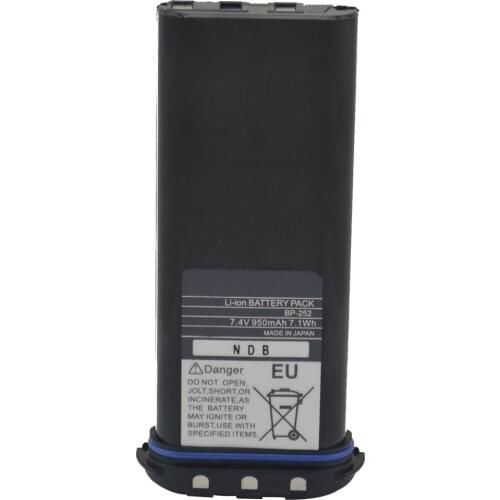 BP252 7.4V 950mAh Li-ion Rechargeable Battery Pack for ICOM IC-GM1600 IC-GM1600E IC-M34 IC-M32 IC-M33 IC-M35 IC-M2A Marine Radio