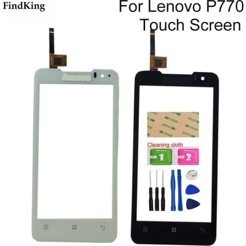 Mobile Touch Screen Digitizer For Lenovo P770 Sensor TouchScreen Front Glass Touch Panel Window Lens Sensor Tools Adhesive