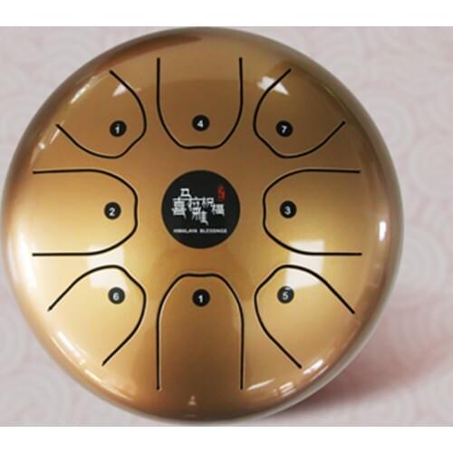 SevenAngel made by hand drum 10" Steel tongue drum 25cm steel tongue HandPan wide range alloy hangdrum performance