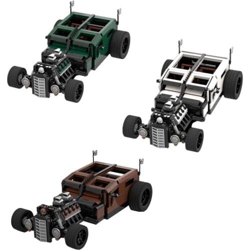 Kids cross-country building block car mechanic desert viking MOC building block car DIY toy childrens gift 1548 PCS