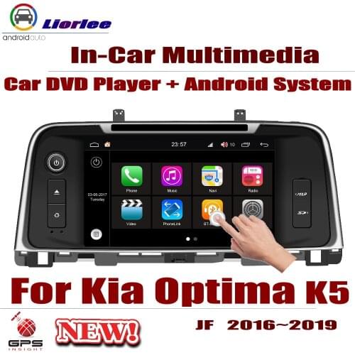 For Kia Optima K5 (JF) 2016-2019 Car DVD Player GPS Navi Navigation Android 8 Core A53 Processor Stereo Screen Radio