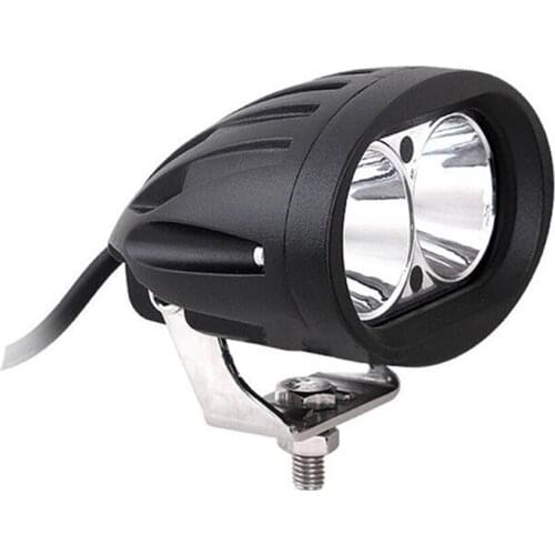 ECAHAYAKU 1pcs 3" 20W LED Spot Forklift Truck Blue Red Yellow Warning Lamp Safety Working Light 10-60V IP67 Waterproof Spot Beam