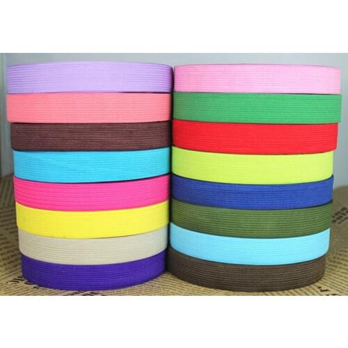 Elastic Ribbon 20mm 3/4" Inch For Baby Hairbow DIY /Clothing Accessories Fashion World 27 From Colors Free Shipping