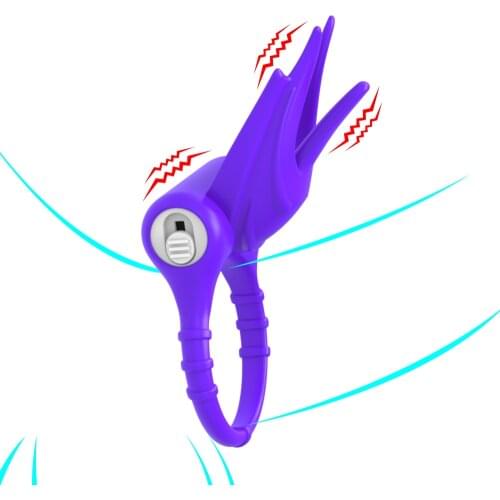 Penis Ring Vibrator Sex Toys For Men Clitoris Stimulator Delay Ejaculation Cock Ring Couple Male Masturbator Erotic Products