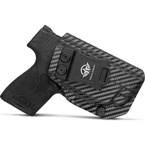 M&P Shield 9mm Holster IWB Kydex Carbon Fiber For Smith & Wesson M&P Shield 9mm .40 M2.0 S&W Pistol - With Integrated Laser