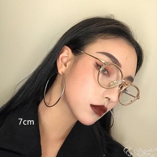 2020 Fashion new style exaggeration in Europe and America hiphop personality big circle earring, female sexy Earring