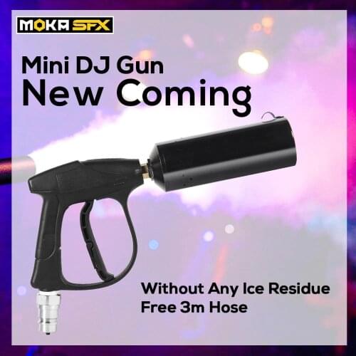 MOKA SFX Updated Stage Effect Pistola Co2 DJ Gun Blaster Lower Noise Co2 Jet Machine Mini Co2 Gun Free 3m Hose