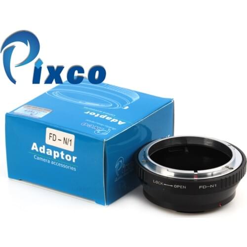 Pixco Lens adapter Ring WORK For Canon FD Lens to Nikon 1 Mount Camera Adapter Ring for J1 V1 Without Tripod Mount
