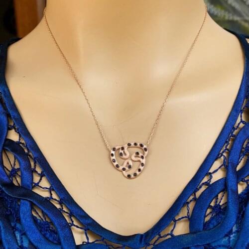 Strip 925 Sterling Silver Necklace Women Girls Gift Jewelry Accessories Fashion Handmade Elegant Chain