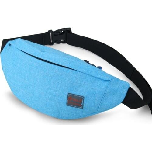 New Men Casual Waist Pack Bag Brand Canvas Shoulder Fanny Packs Women Belt Bag Pouch For Money Phone Black Bum Hip Bag
