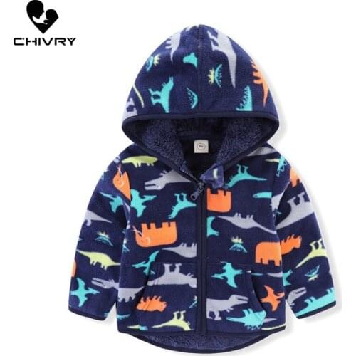 Baby Boys Girls Wool Hooded Zipper Coat Outwear Sweatshirt 2021 Autumn Winter Kids Thicken Warm Fleece Jackets Children Clothing