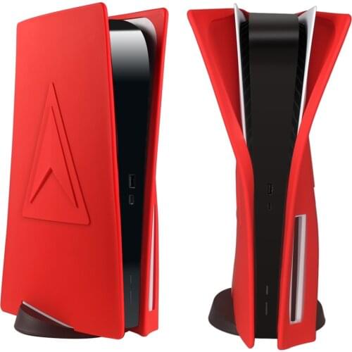 Slicone Skin Shell Case Replacement Plate For PS5 Game Console Anti-Scratch Protective Housing Dustproof Cover For Playstation 5