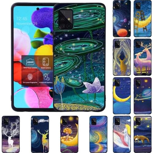 Silicone Phone Case for Samsung Galaxy A10/A20E/A30S/A40/A50/A50S/A70/A70S/A51/A71 Shockproof Case Cover Half-wrapped Case