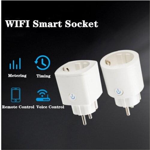 Smart Plug WiFi Socket EU 16A Power Monitor Timing Function Tuya SmartLife APP Control Works With Alexa Google Assistant
