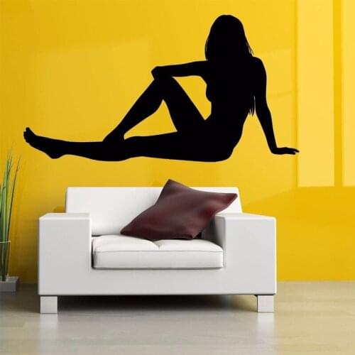 Girl Sexy Lady Wallpaper Decoration for Living Room Wall Stickers Vinyl Home Art Decor Removable Wall Decals Murals YY167