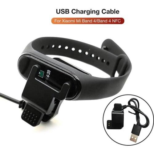 Sport Watch Charger USB Charging Dock Cable Replacement Cord Charger For Xiaomi Mi Band 4 NFC Smart Bracelet Charger Adapter