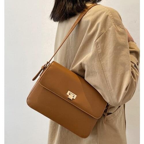 Casual Pu Leather Women Handbags High Quality Small Crossbody Bags for Women Fashion Designer Ladies Shoulder Messenger Bags New