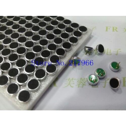 10PCS / lot ,6015 pin microphone built-in condenser microphone interference microphone receiver 6 * 1.5, Free Shipping