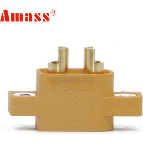 100pcs AMASS XT60E-M Male Plug Connector ForFPV Racing Models Multicopter Fixed Board DIY Spare Part
